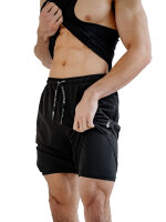 Shorts Double Layer  Black