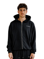 Zip Hoodie Unisex Black S