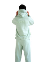 Zip Hoodie Unisex Mint Green S