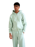 Zip Hoodie Unisex Mint Green M