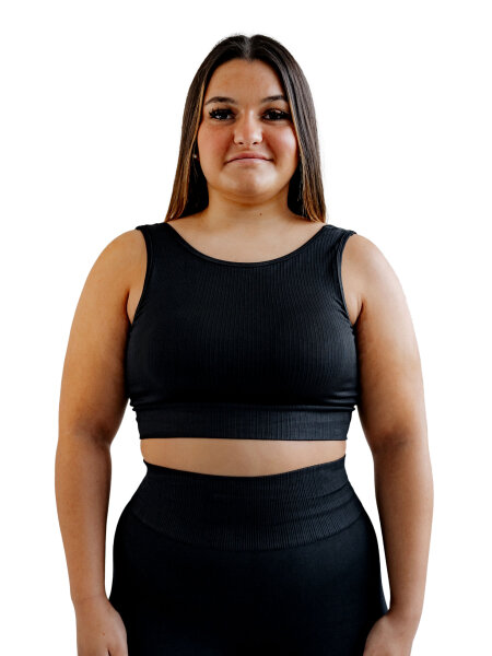 Seamless Bra Black L