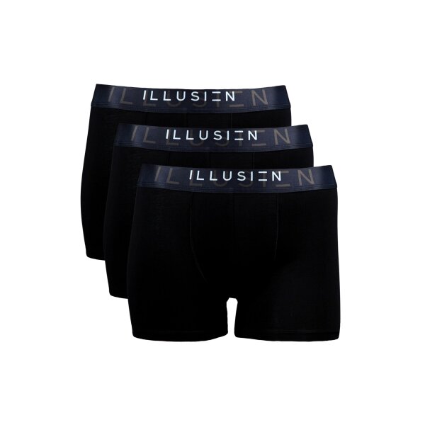 Illusion Boxershorts Trunks-Style Black 3-Pack XXL